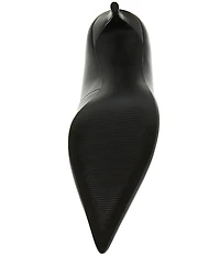 Steve Madden Noir Leather Pointed Toe Stiletto Pumps