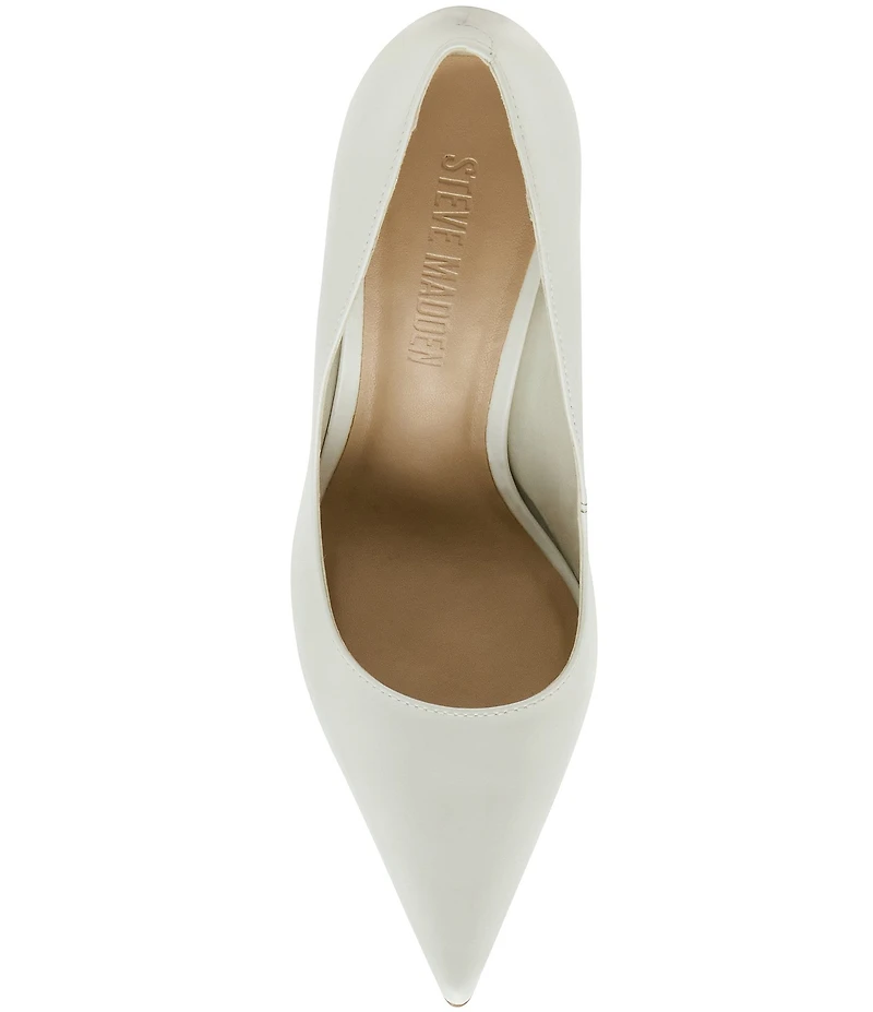 Steve Madden Noir Leather Pointed Toe Stiletto Pumps