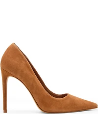 Steve Madden Noir Suede Pointed Toe Stiletto Pumps