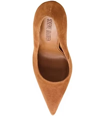 Steve Madden Noir Suede Pointed Toe Stiletto Pumps