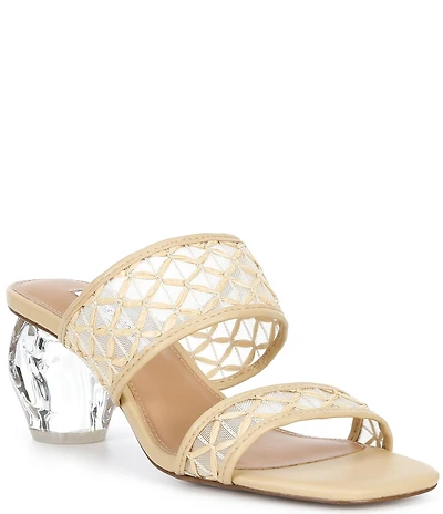 Steve Madden Nola Raffia Block Heel Dress Sandals