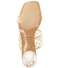 Steve Madden Nola Raffia Block Heel Dress Sandals