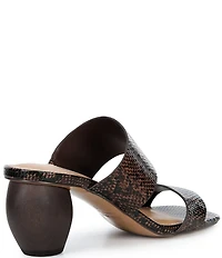 Steve Madden Nola Snake Print Block Heel Dress Sandals