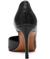 Steve Madden Nula Embossed Pointed Toe d'Orsay Pumps