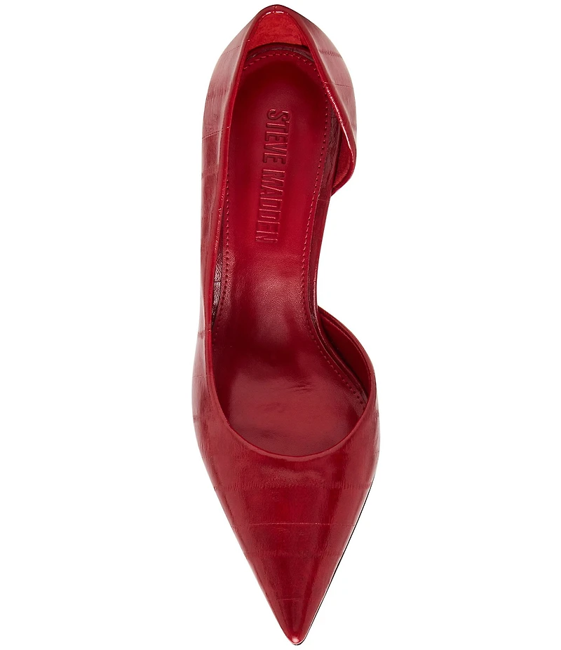 Steve Madden Nula Embossed Pointed Toe d'Orsay Pumps