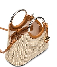 Steve Madden O Ring Handle Straw Bag
