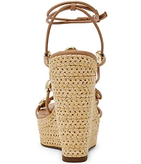 Steve Madden Oaklie Strappy Hardware Detail Platform Espadrille Wedge Sandals