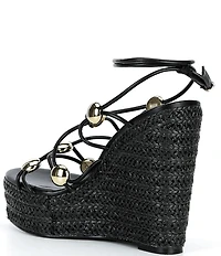 Steve Madden Oaklie Strappy Hardware Detail Platform Espadrille Wedge Sandals