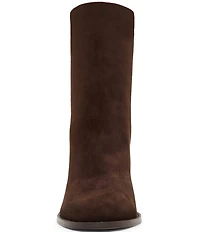 Steve Madden Obsession Suede Block Heel Booties