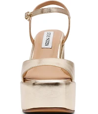 Steve Madden Odina Metallic Block Heel Platform Sandals