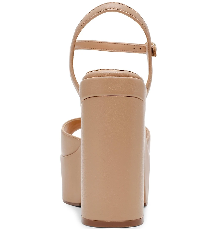 Steve Madden Odina Nappa Leather Platform Sandals