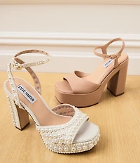 Steve Madden Odina Nappa Leather Platform Sandals