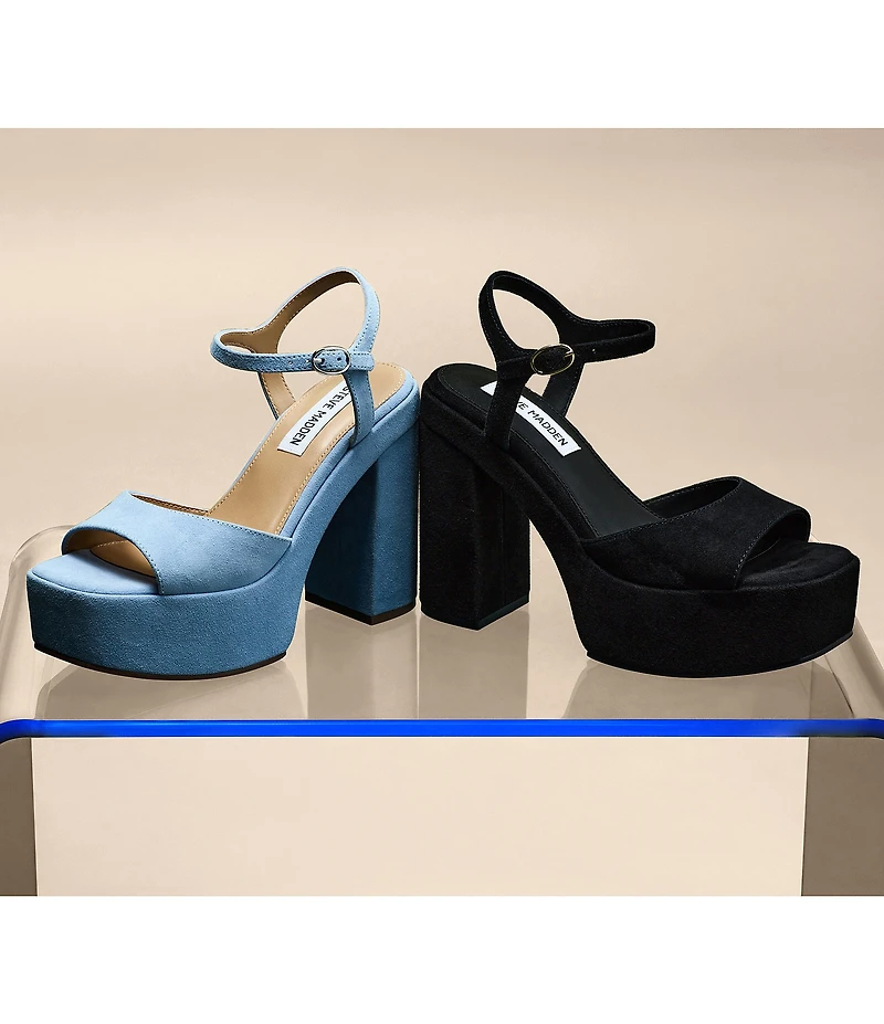 Steve Madden Odina Suede Platform Sandals