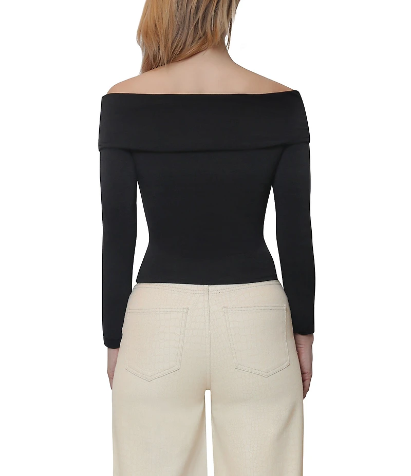 Steve Madden Off The Shoulder Long Sleeve Top