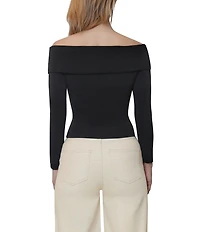 Steve Madden Off The Shoulder Long Sleeve Top