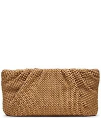 Steve Madden Palomaa Pleated Raffia Clutch