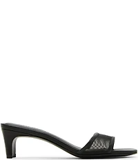 Steve Madden Patsy-M Mesh Kitten Heel Dress Slide Sandals
