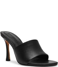 Steve Madden Paula Nappa Leather Stiletto Dress Slide Sandals