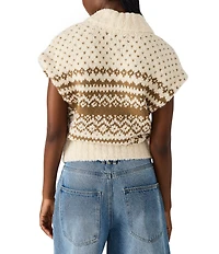Steve Madden Paulie V-Neck Short Sleeve Sweater Vest