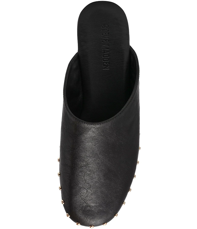 Steve Madden Pearson Leather Studded Clogs