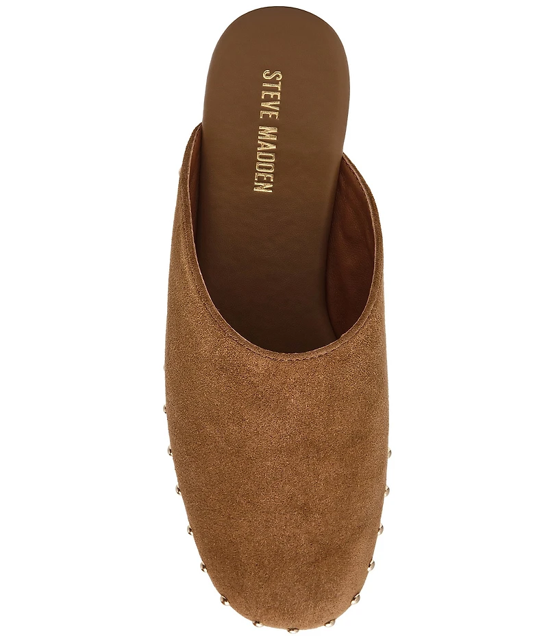 Steve Madden Pearson Suede Studded Clogs