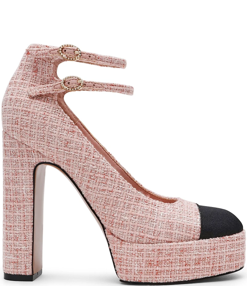 Steve Madden Peyton Boucle Mary Jane Platform Pumps
