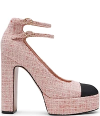 Steve Madden Peyton Boucle Mary Jane Platform Pumps