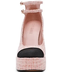 Steve Madden Peyton Boucle Mary Jane Platform Pumps