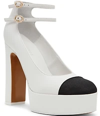 Steve Madden Peyton Leather Mary Jane Platform Pumps