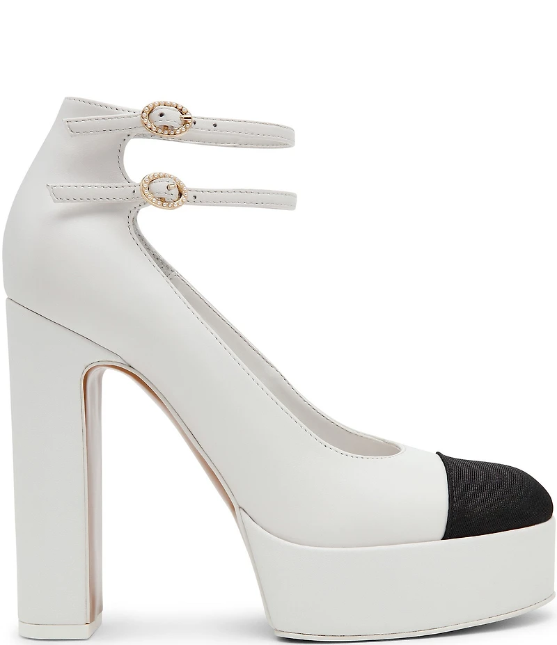 Steve Madden Peyton Leather Mary Jane Platform Pumps