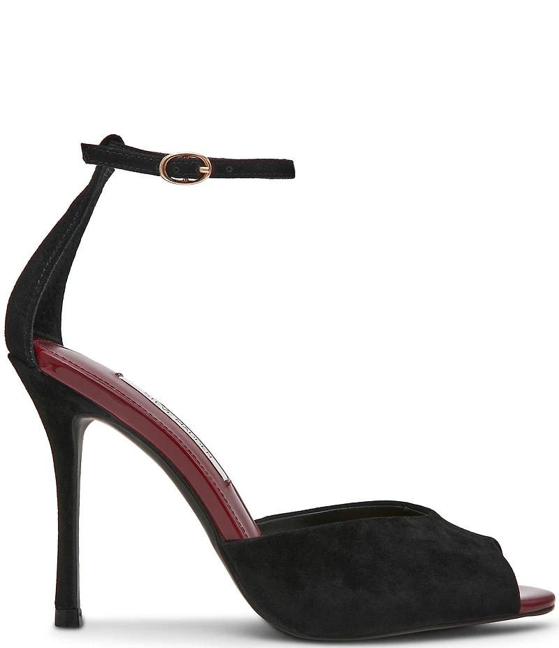 Steve Madden Phillipa Suede Peep Toe Dress Sandals
