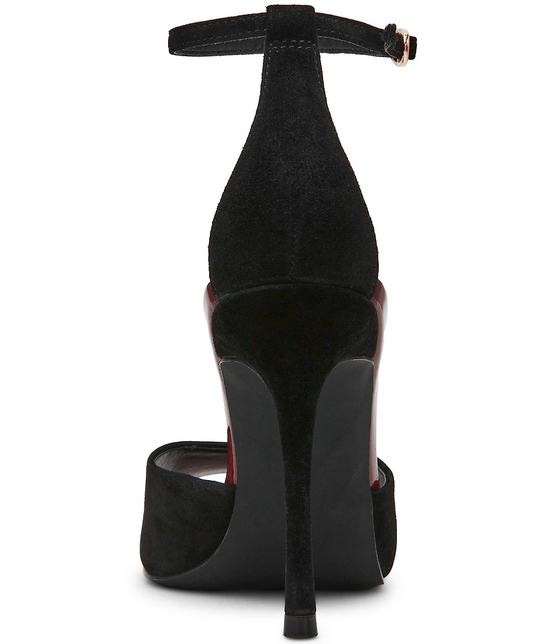 Steve Madden Phillipa Suede Peep Toe Dress Sandals