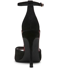 Steve Madden Phillipa Suede Peep Toe Dress Sandals