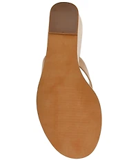 Steve Madden Playing Suede Wedge Thong Sandals