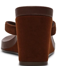 Steve Madden Playing Suede Wedge Thong Sandals