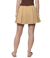 Steve Madden Pleated A-Line Belted Skort
