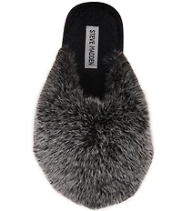 Steve Madden Poof Faux Fur Slippers