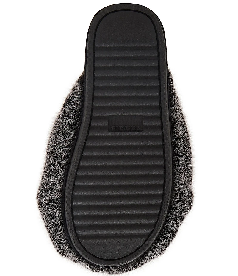 Steve Madden Poof Faux Fur Slippers