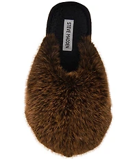 Steve Madden Poof Faux Fur Slippers