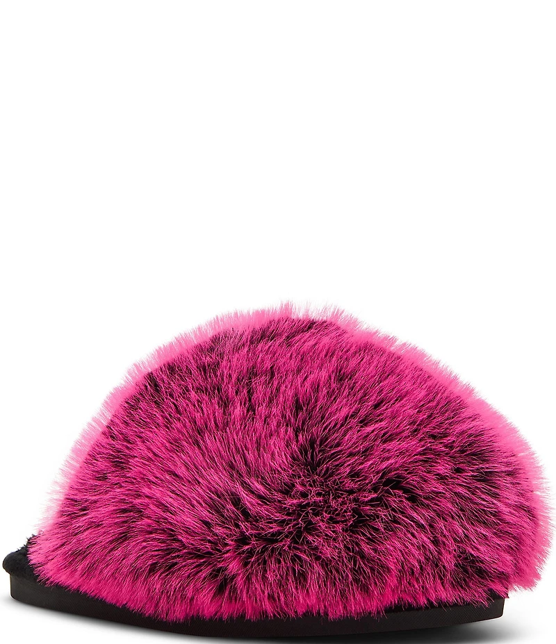 Steve Madden Poof Faux Fur Slippers