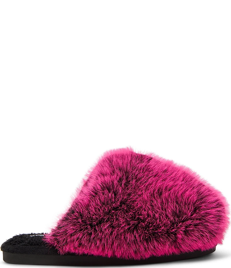 Steve Madden Poof Faux Fur Slippers