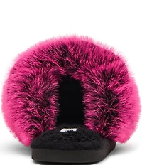 Steve Madden Poof Faux Fur Slippers