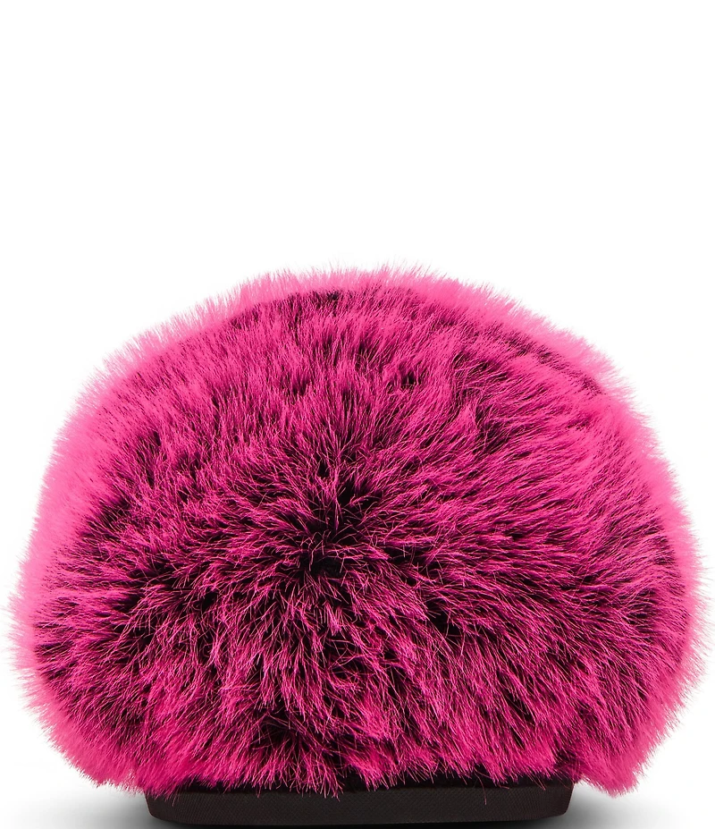 Steve Madden Poof Faux Fur Slippers