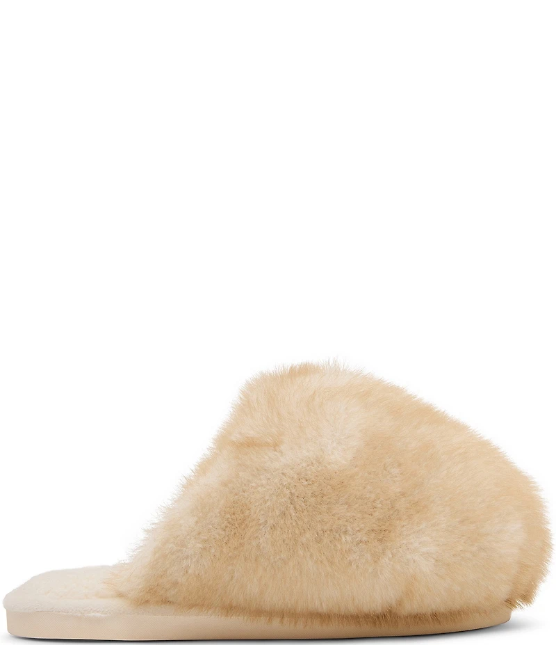 Steve Madden Poof Faux Fur Slippers