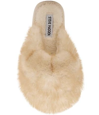 Steve Madden Poof Faux Fur Slippers