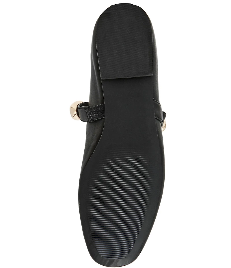Steve Madden Poppin Leather Ornamented Mary Jane Ballet Flats