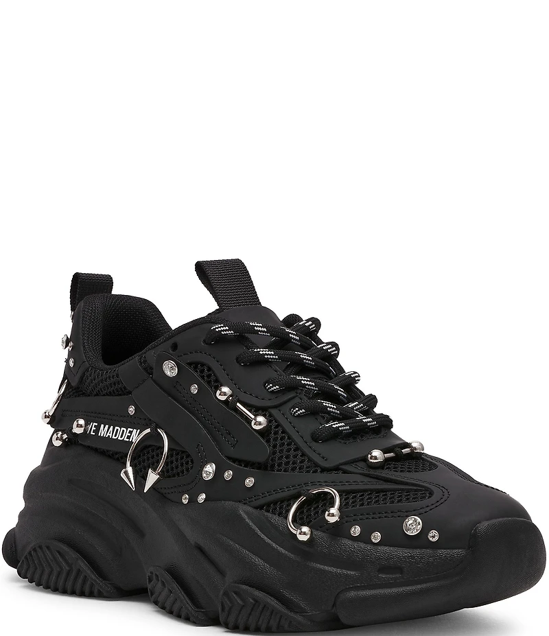 Steve Madden Possession Stud and Piercing Hardware Chunky Sneakers