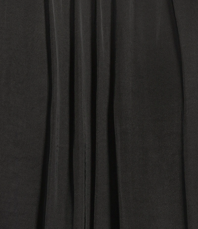 Steve Madden Prairie Dreams Satin V-Neck Ruffle Cap Sleeve Mini Blouson Dress