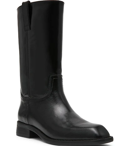 Steve Madden Primo Leather Square Toe Boots