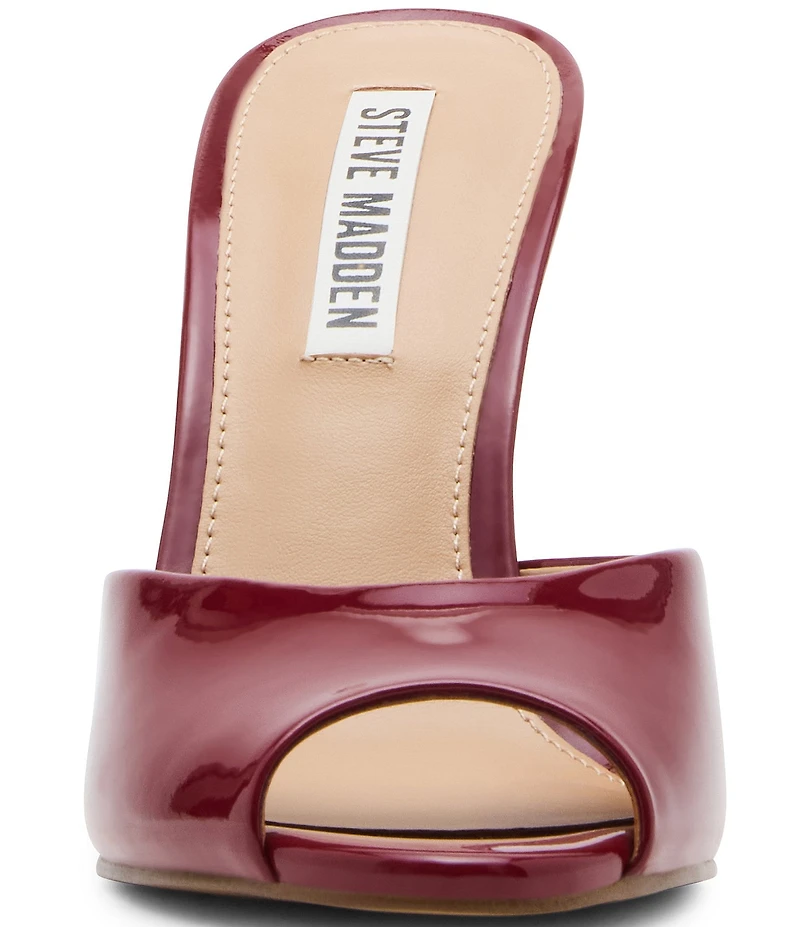 Steve Madden Priya Patent Leather Dress Slide Sandals